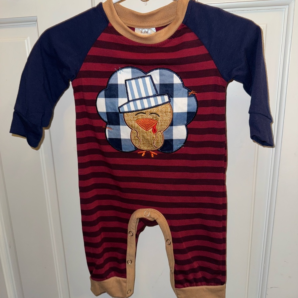 Thanksgiving onesie outfit 0-3mo
